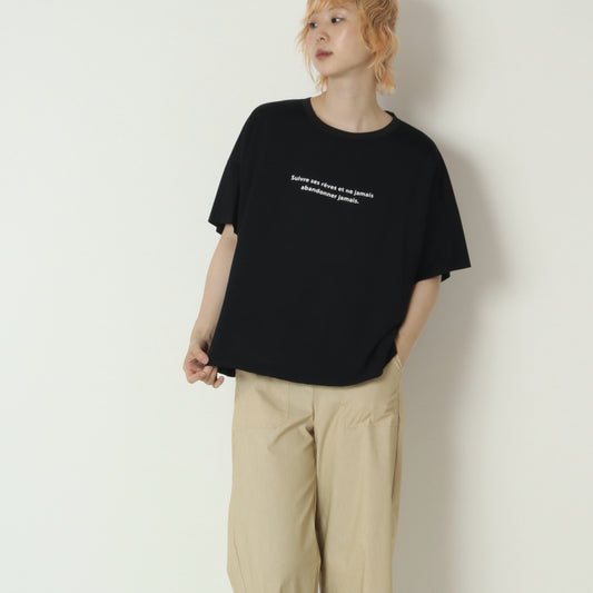 異素材ドッキングロゴカットソー　21268480