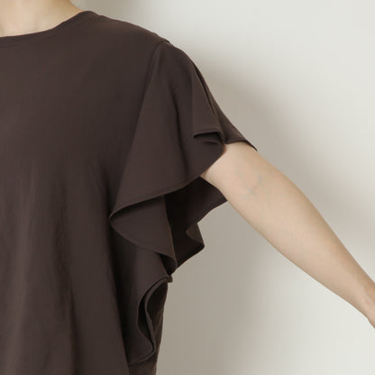 ストレッチシフォン袖フリルプルオーバー　80268303