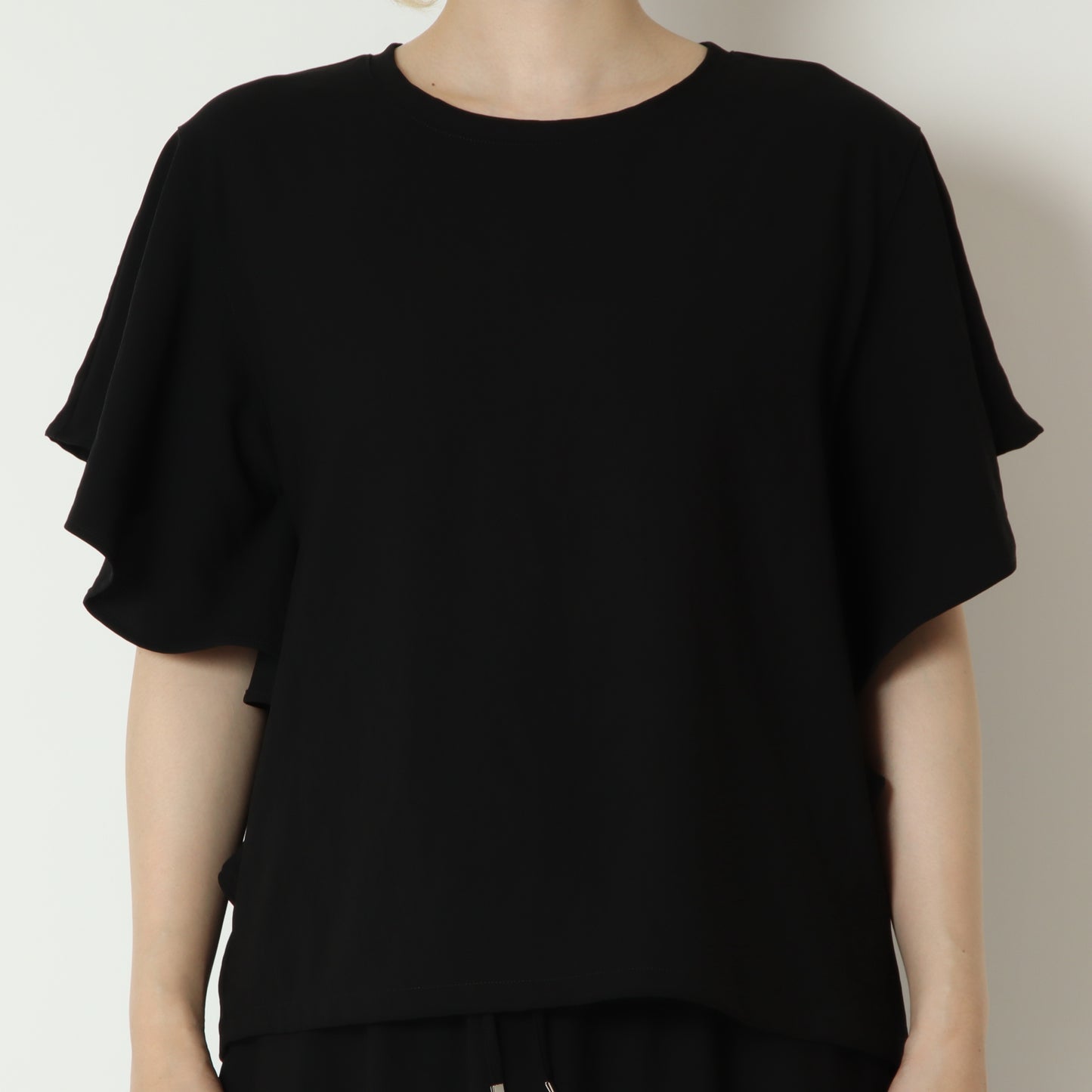 ストレッチシフォン袖フリルプルオーバー　80268303