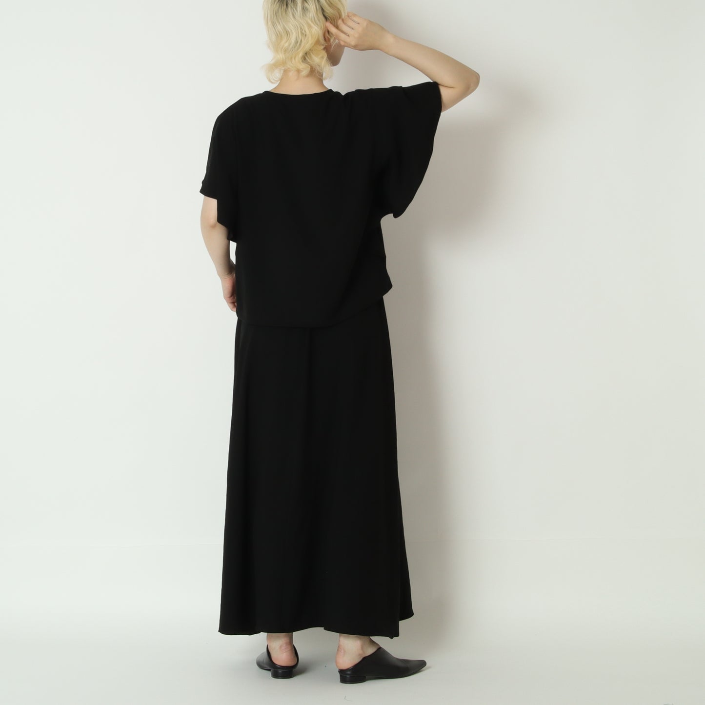 ストレッチシフォン袖フリルプルオーバー　80268303