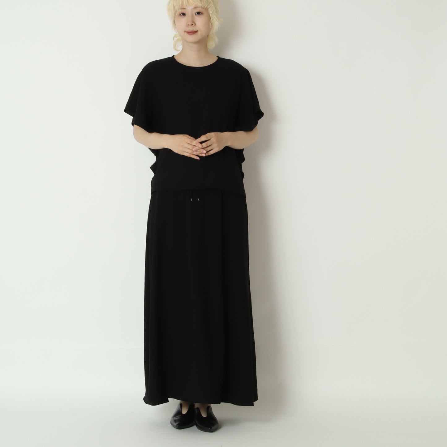 ストレッチシフォン袖フリルプルオーバー　80268303