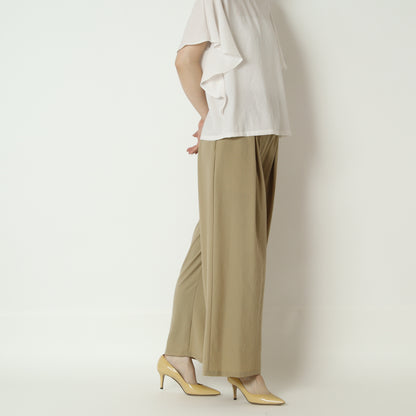ストレッチシフォンタックパンツ　80268309