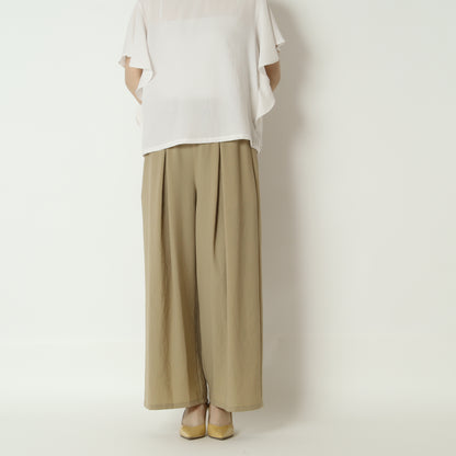 ストレッチシフォンタックパンツ　80268309