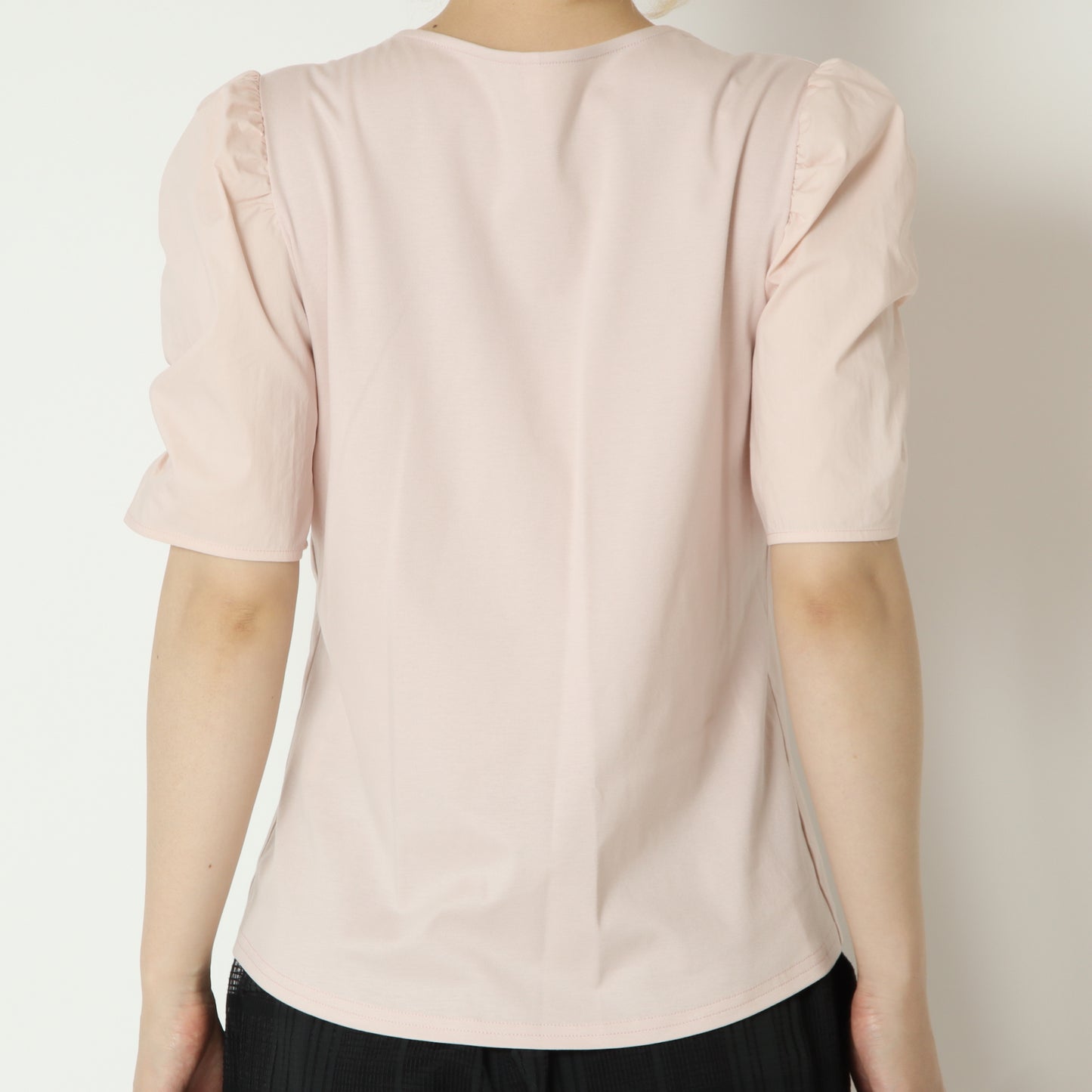 ギャザーパフスリーブTシャツ　80268390