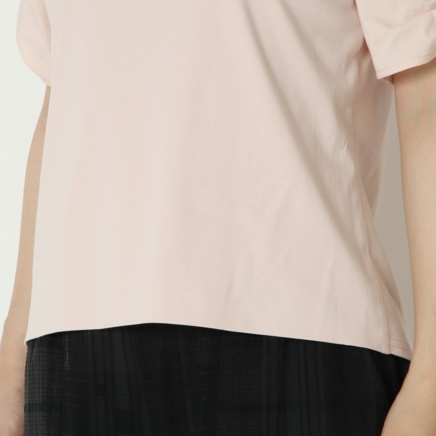 ギャザーパフスリーブTシャツ　80268390