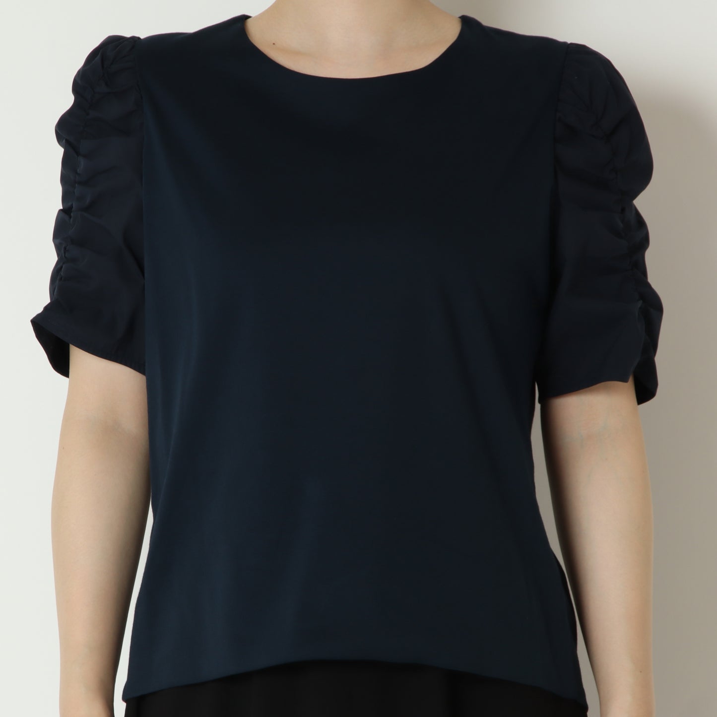 ギャザーパフスリーブTシャツ　80268390