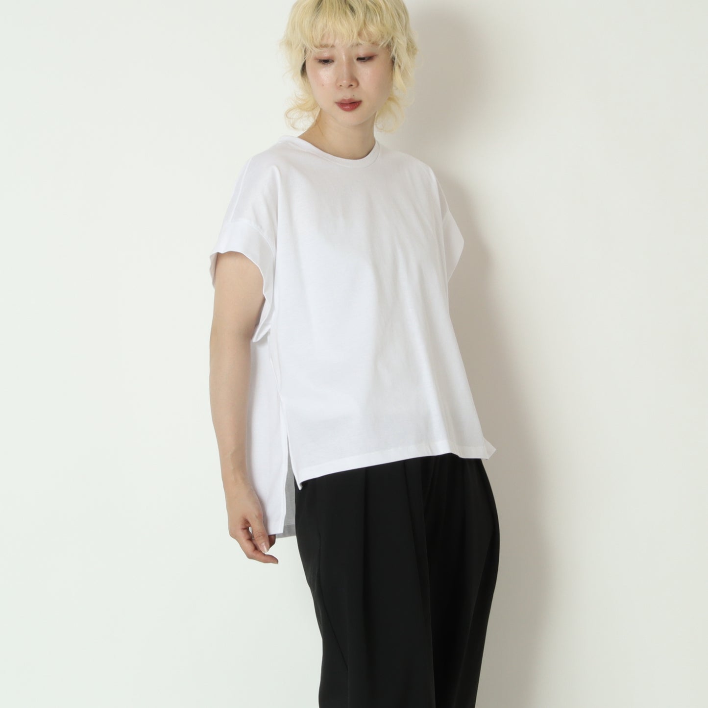 ワイドヘムTシャツ　80268320