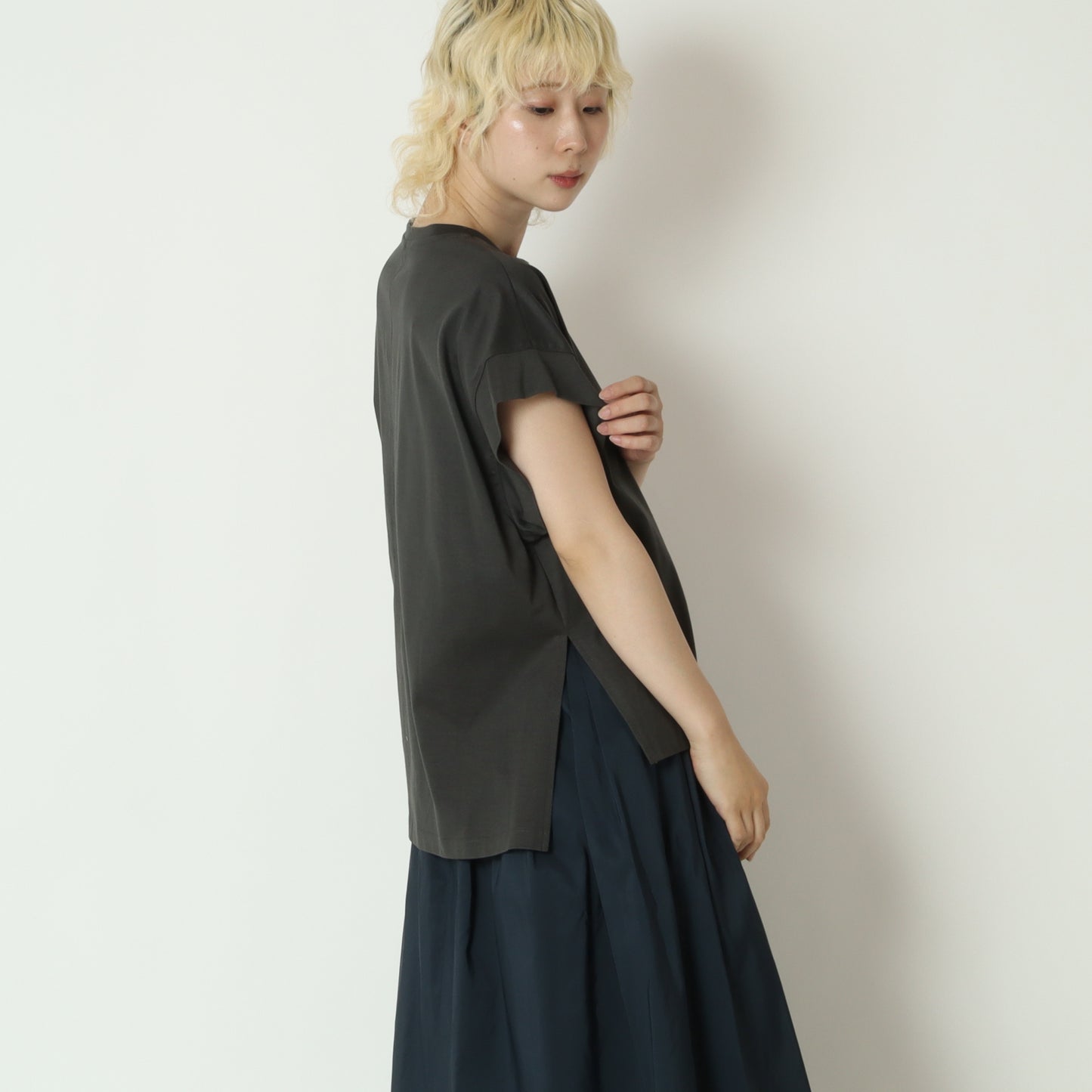 ワイドヘムTシャツ　80268320