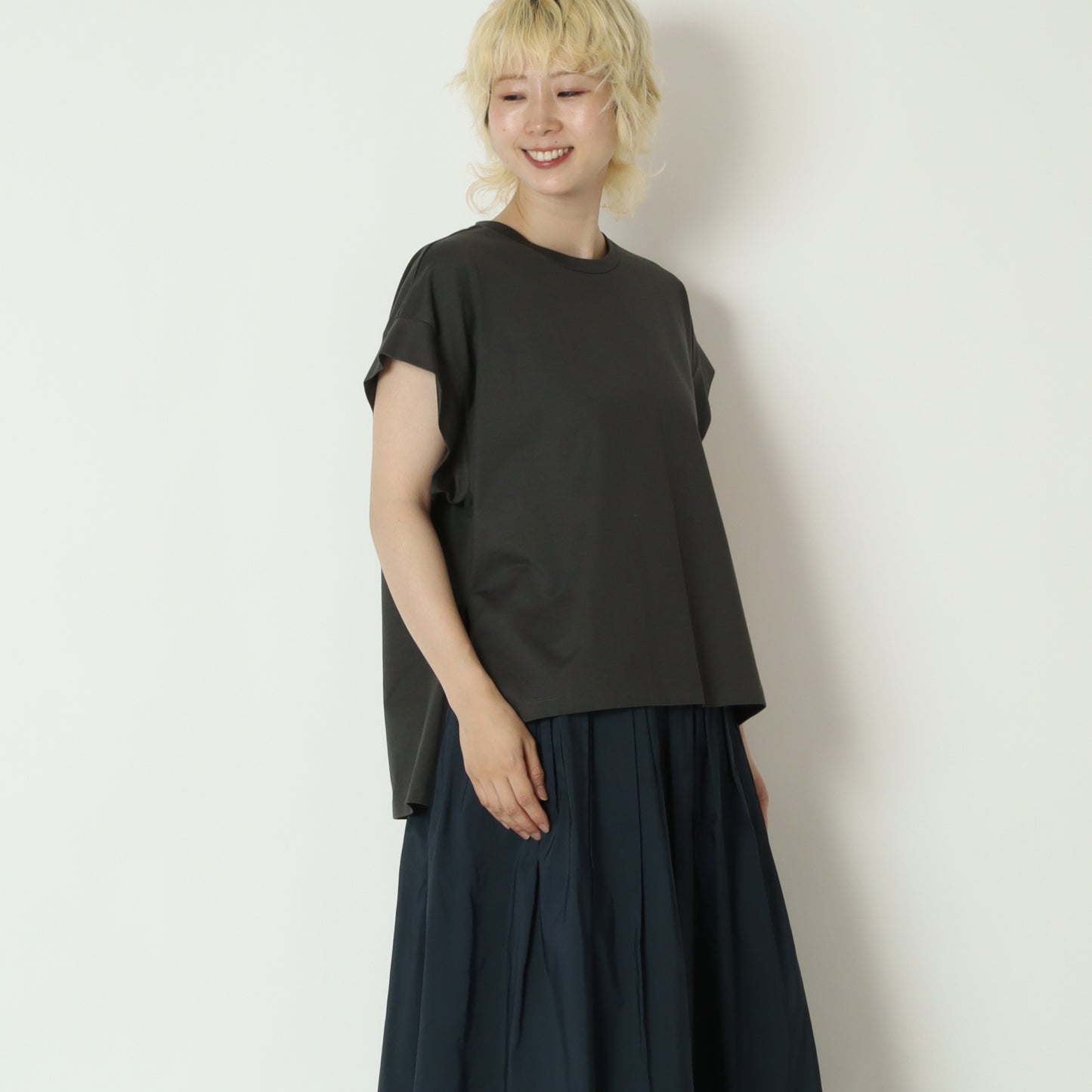 ワイドヘムTシャツ　80268320