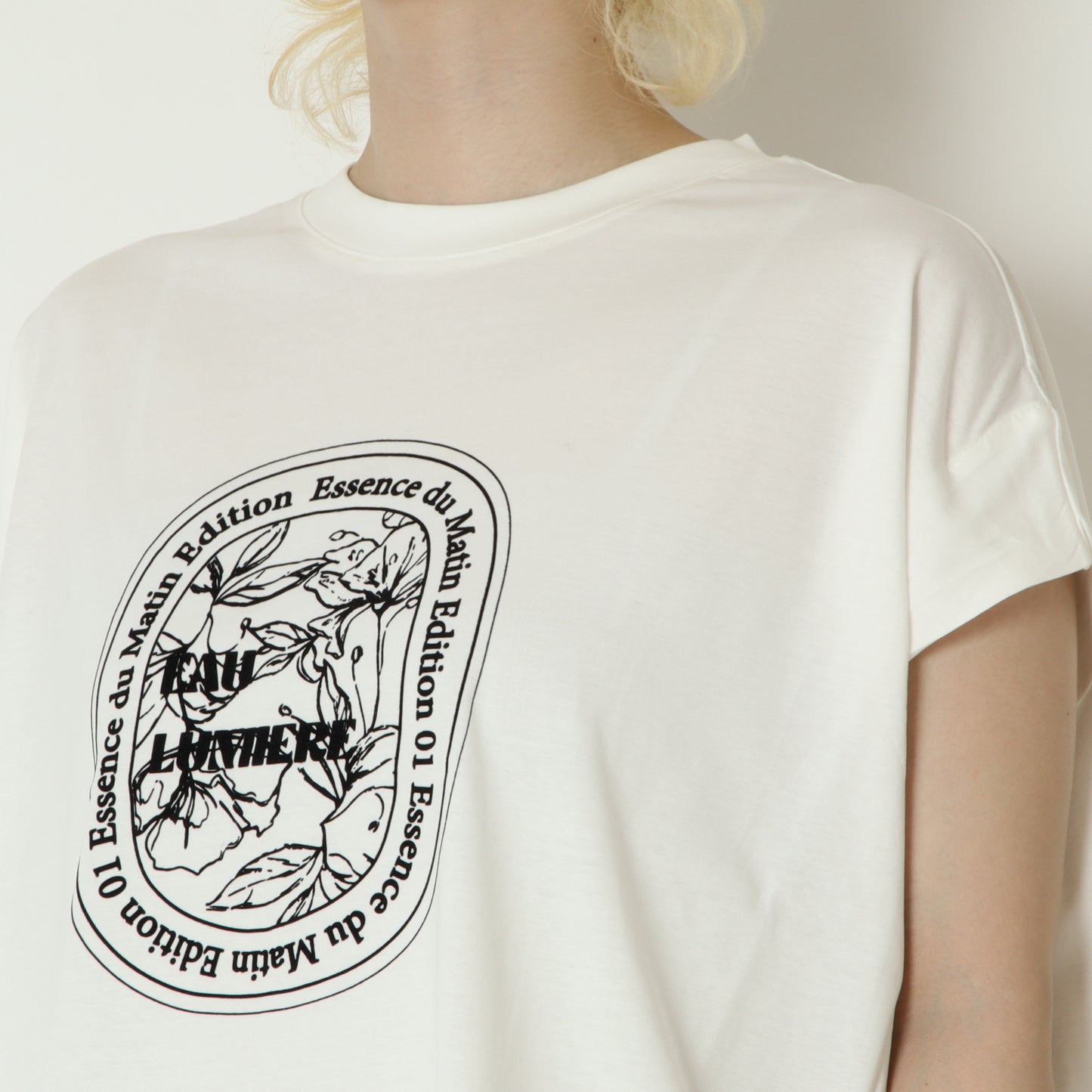 フロッキープリントTシャツ　80268324