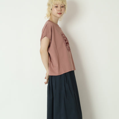 フロッキープリントTシャツ　80268324
