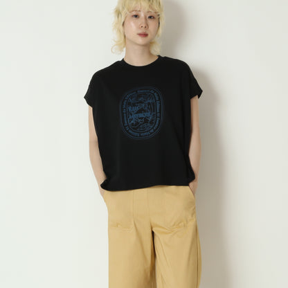 フロッキープリントTシャツ　80268324