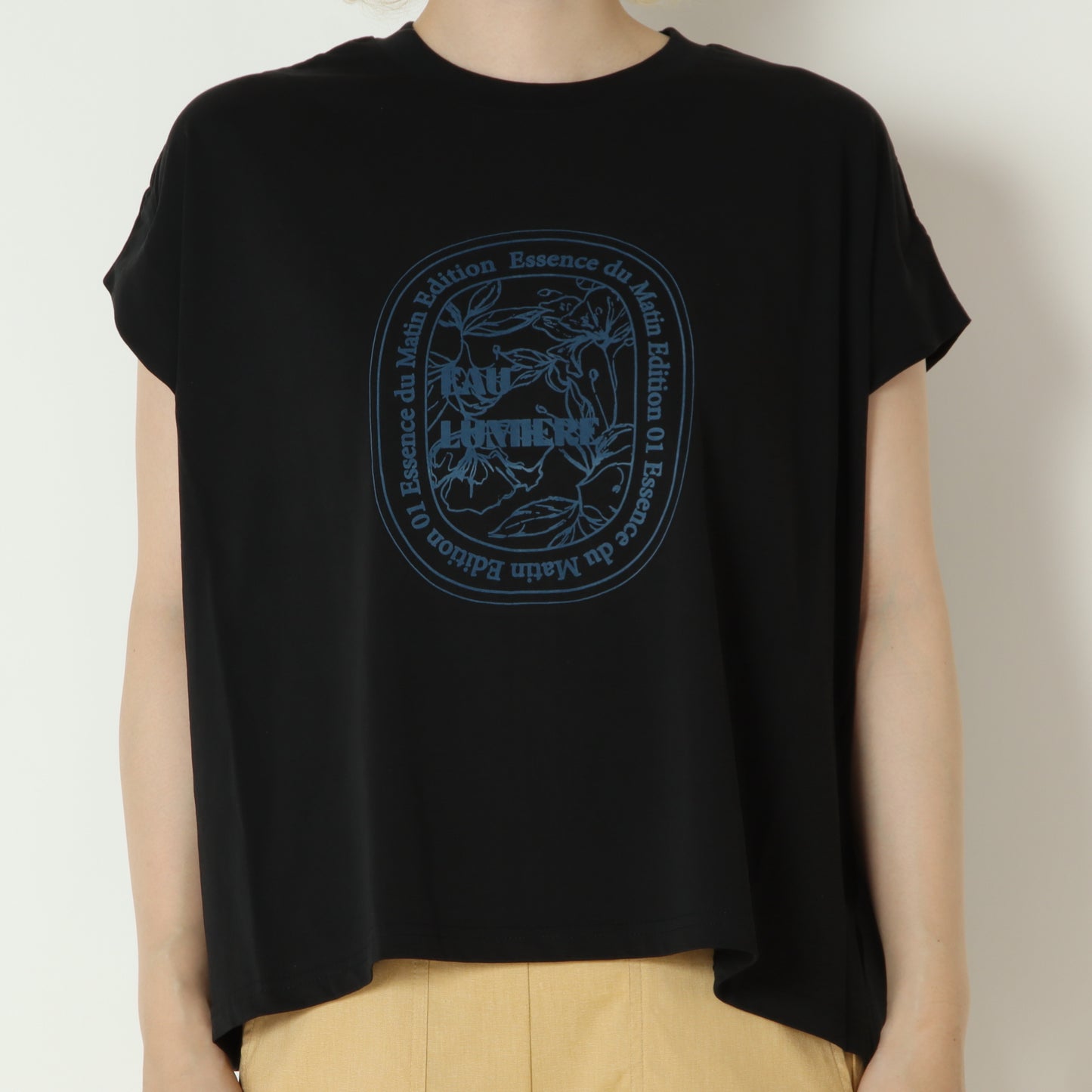 フロッキープリントTシャツ　80268324