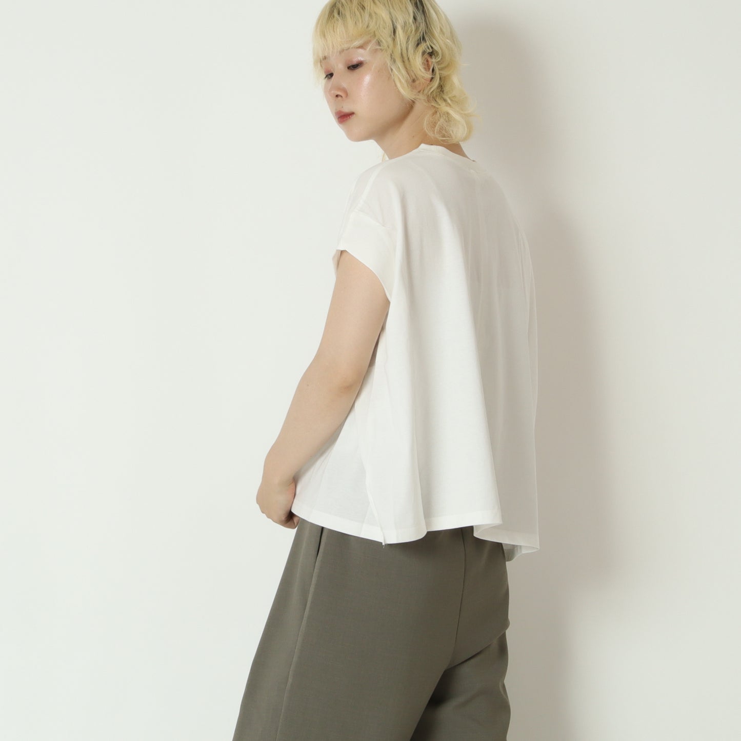 フロッキープリントTシャツ　80268324