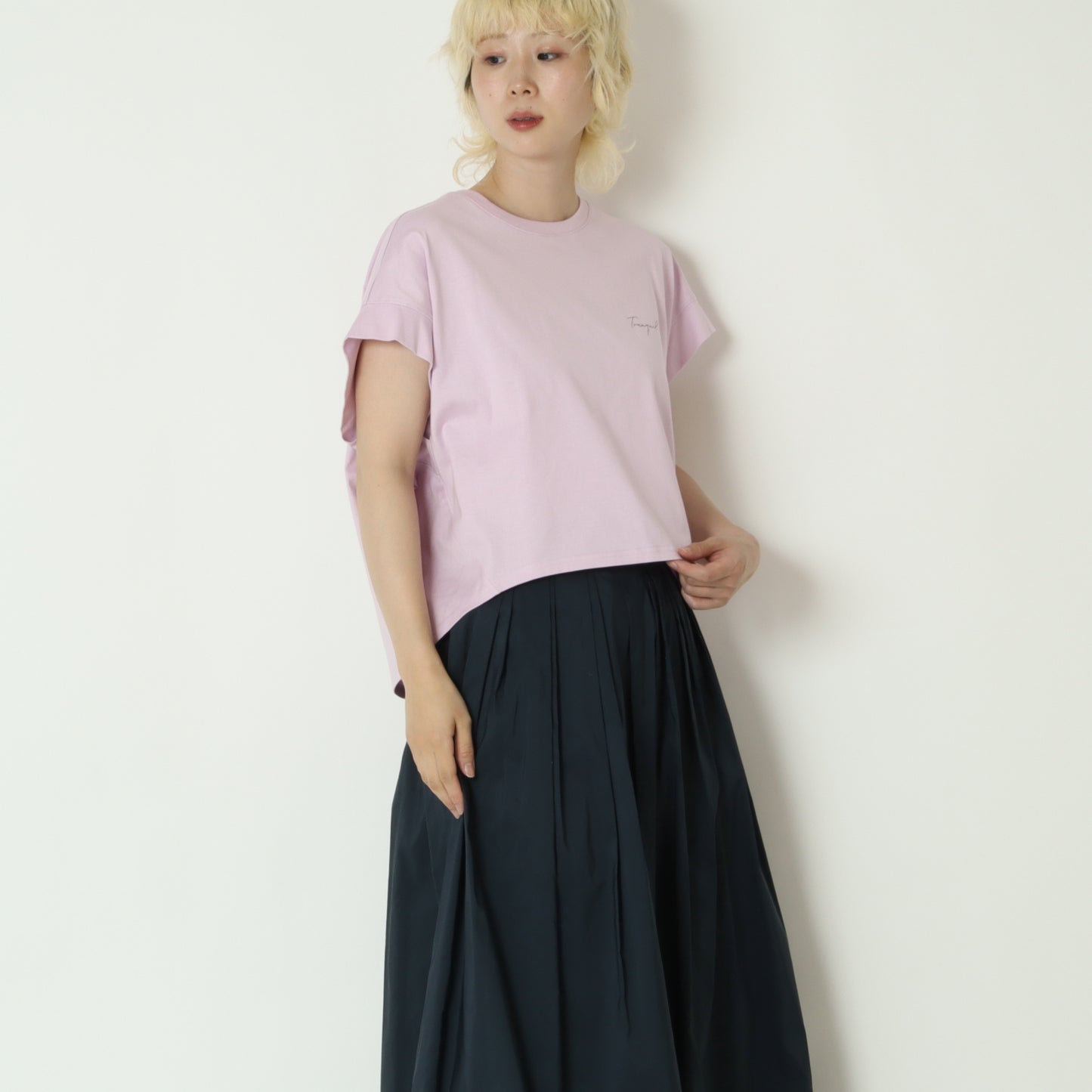コクーンシルエットロゴTシャツ　80268328