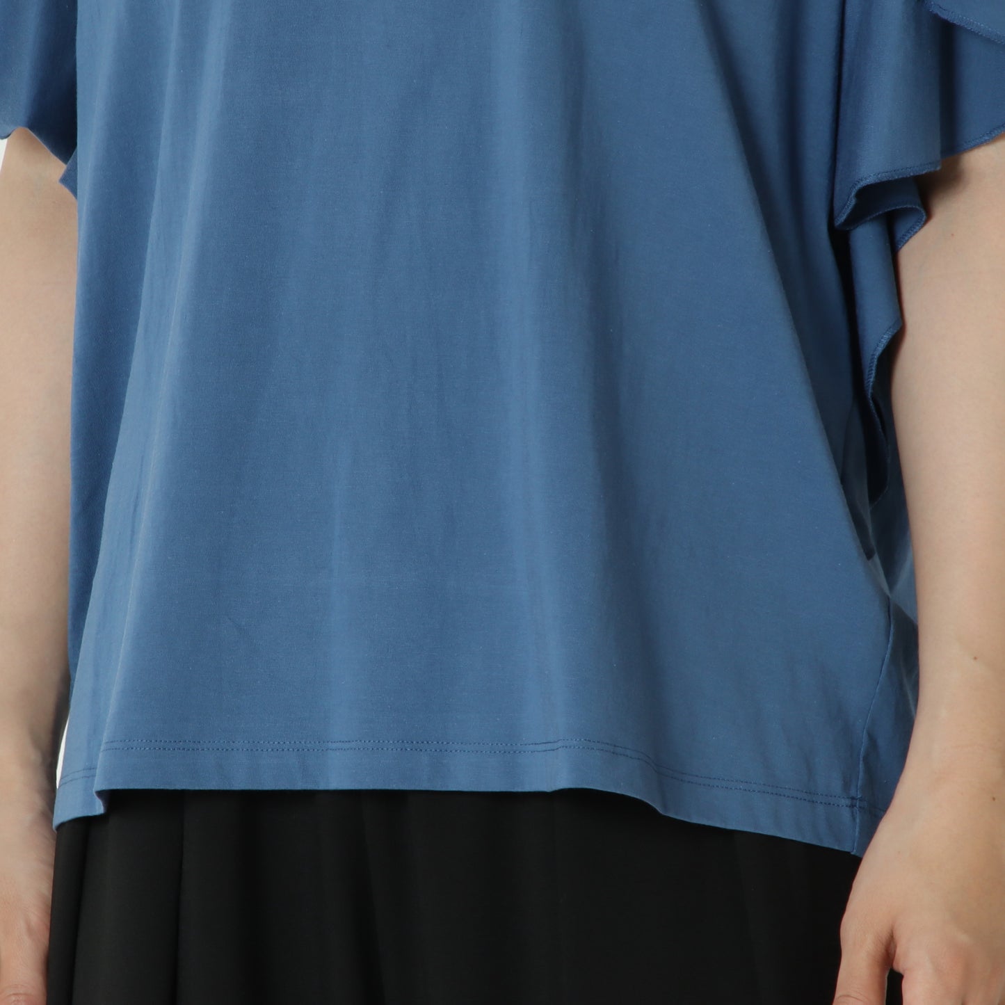 袖フリルバックプリントTシャツ　80268221