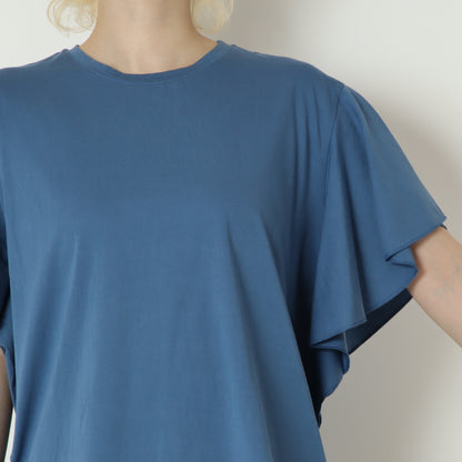 袖フリルバックプリントTシャツ　80268221