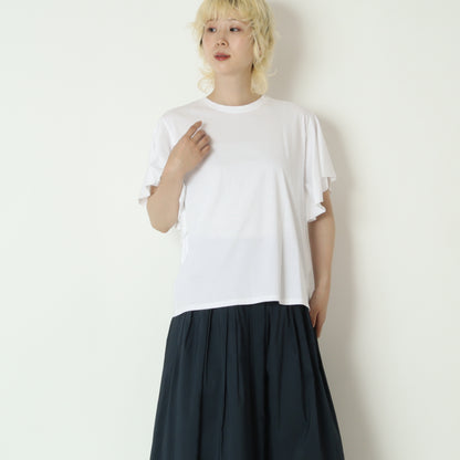 袖フリルバックプリントTシャツ　80268221