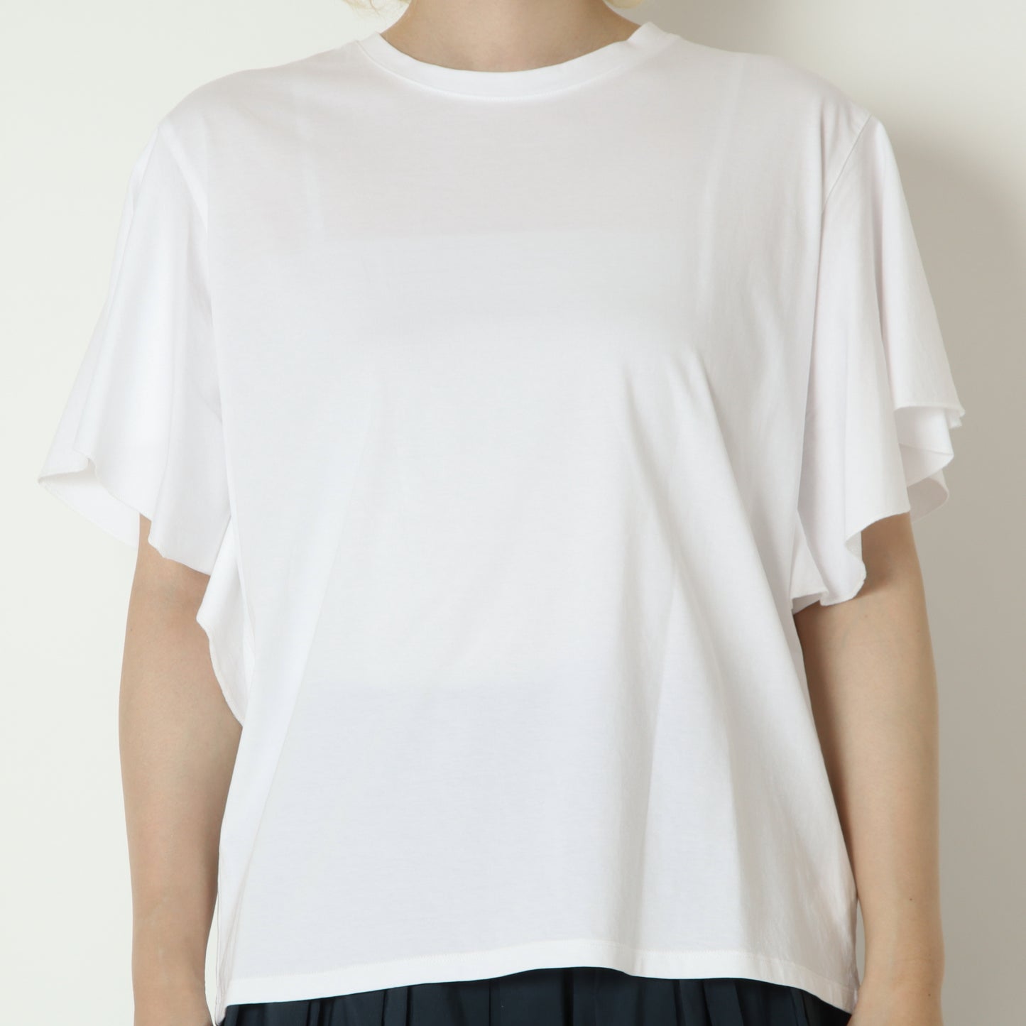 袖フリルバックプリントTシャツ　80268221