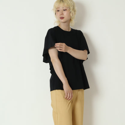袖フリルバックプリントTシャツ　80268221