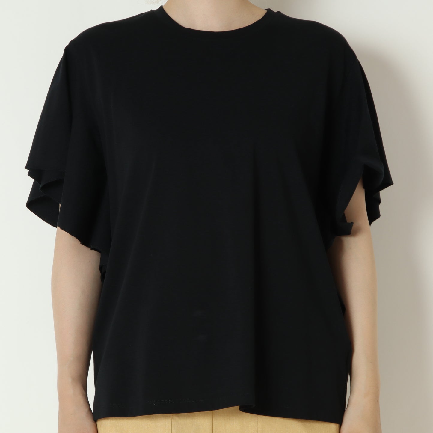 袖フリルバックプリントTシャツ　80268221