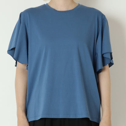 袖フリルバックプリントTシャツ　80268221