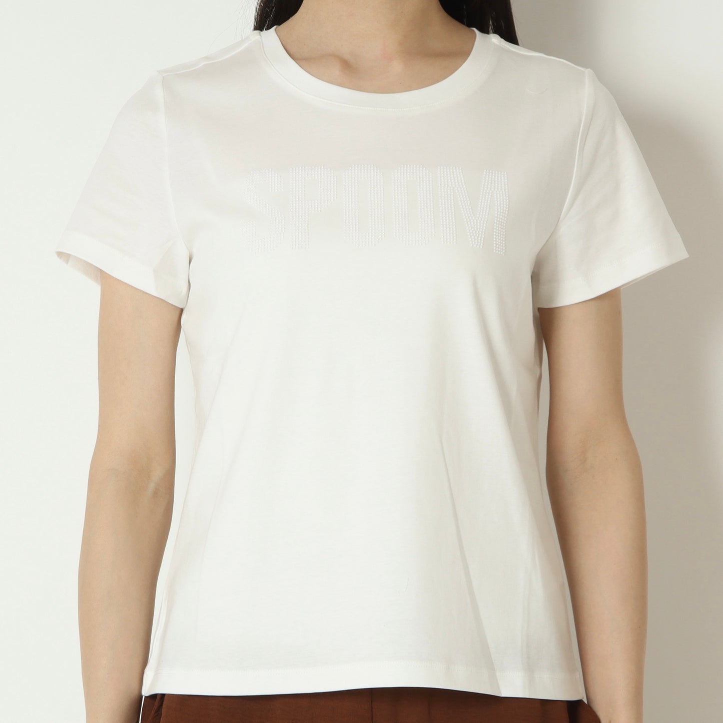 ラインストーンロゴTシャツ　SH261324