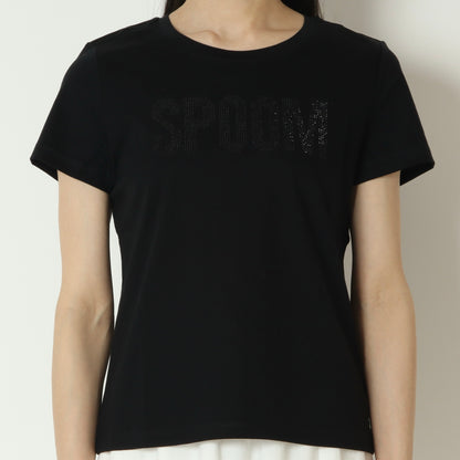ラインストーンロゴTシャツ　SH261324