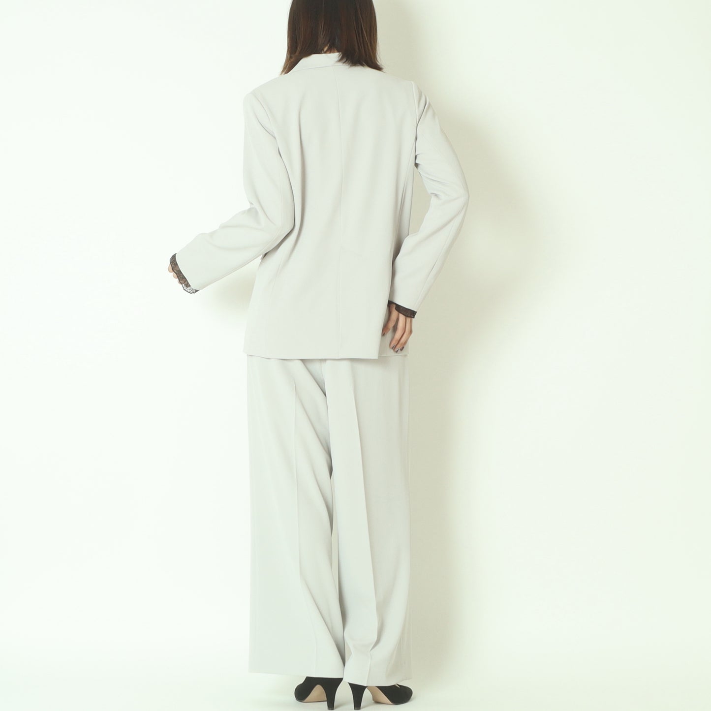 ポリエステルツイルワイドパンツ  8868653