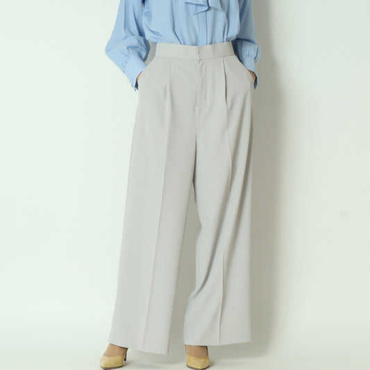 ポリエステルツイルワイドパンツ  8868653