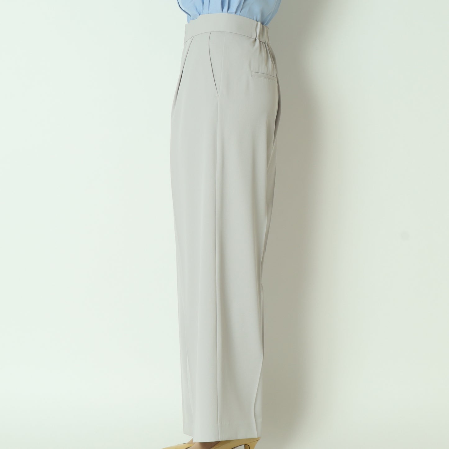 ポリエステルツイルワイドパンツ  8868653