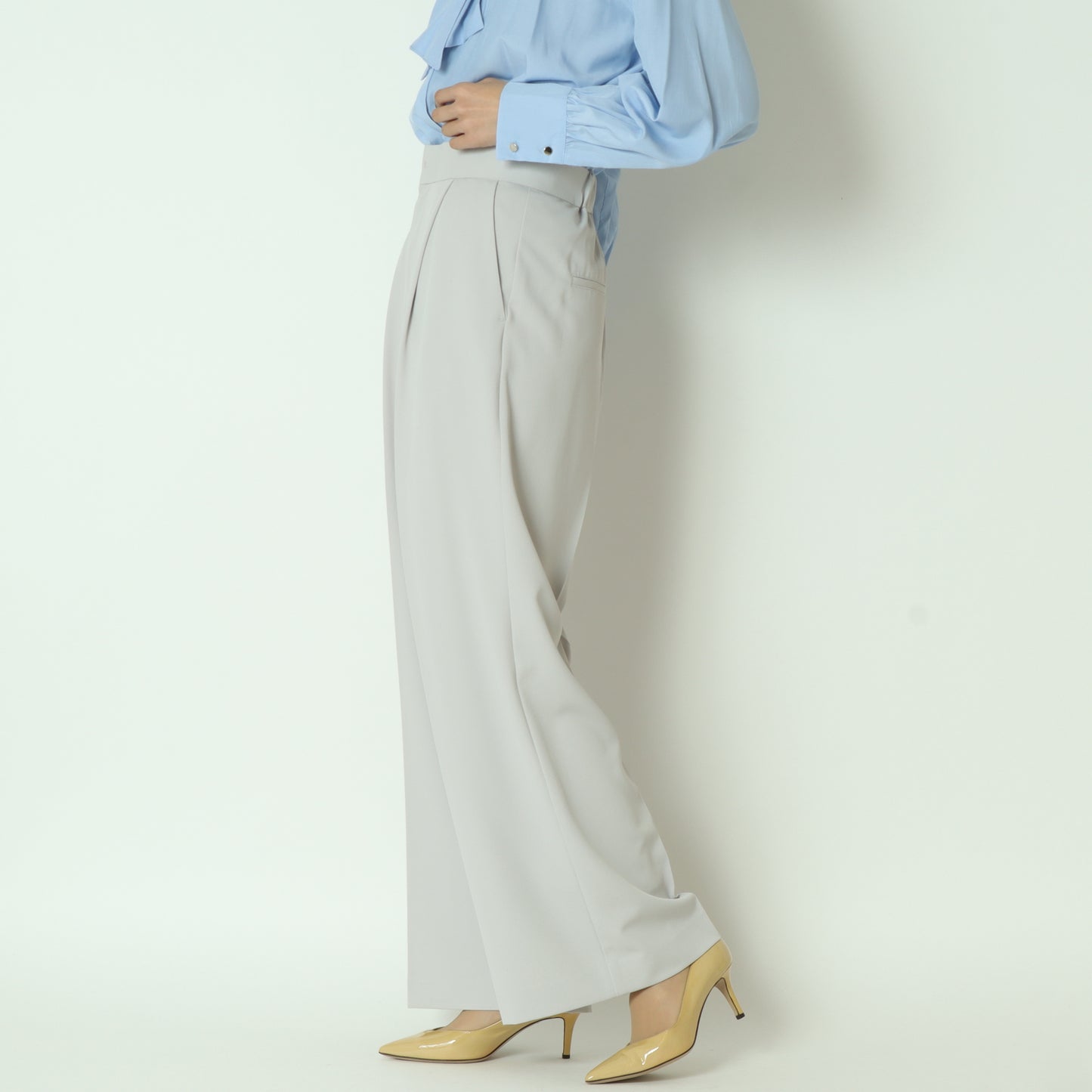 ポリエステルツイルワイドパンツ  8868653