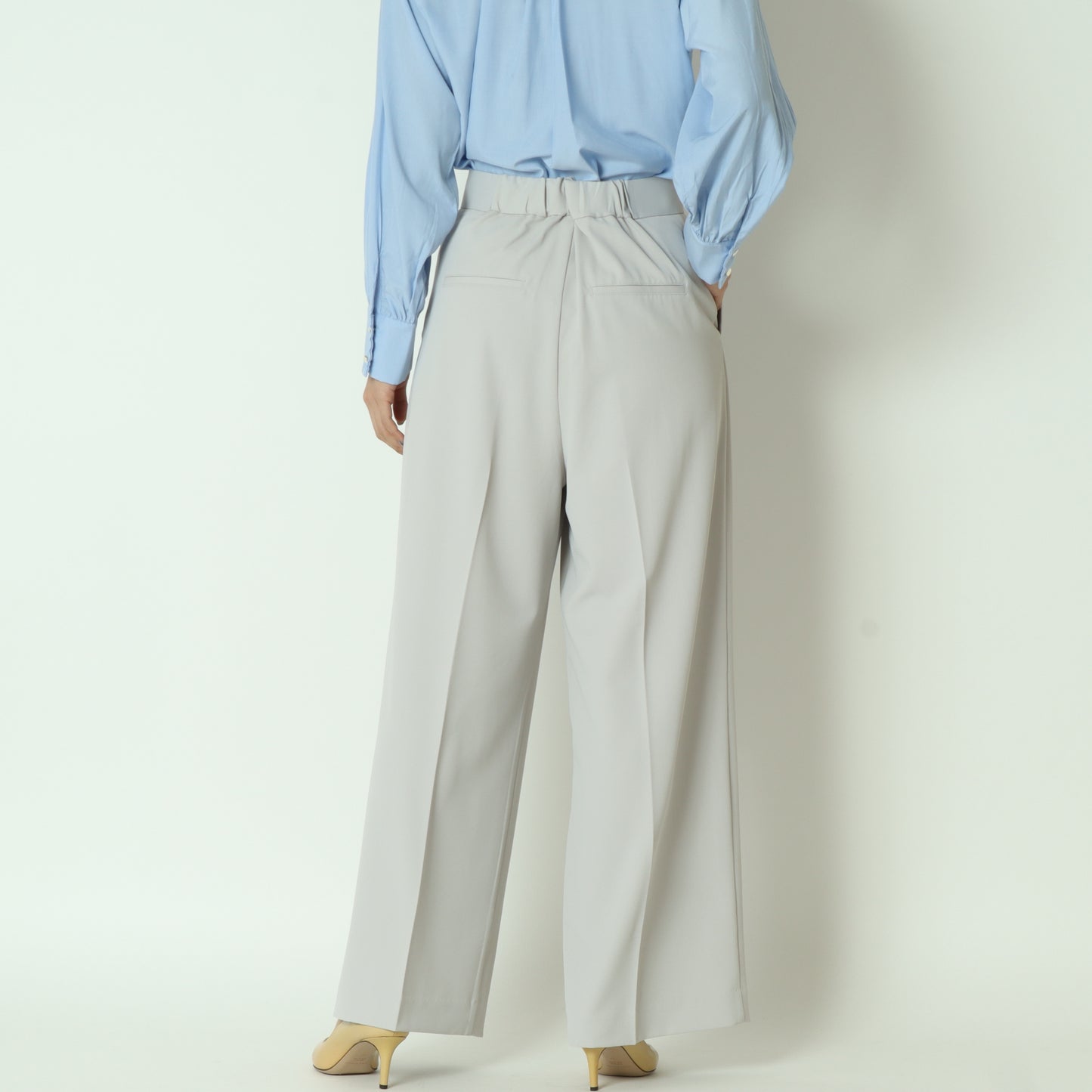 ポリエステルツイルワイドパンツ  8868653