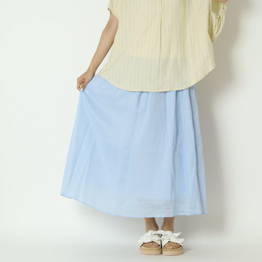 ギャザーリネンスカート　8921142