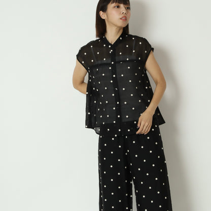 ドット立体刺繍ブラウス　8861360