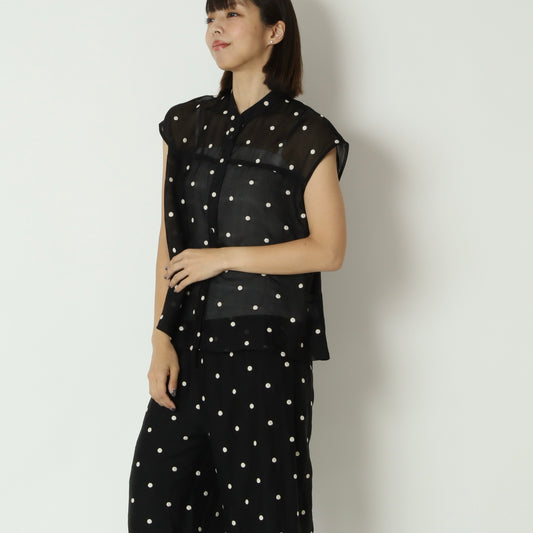 ドット立体刺繍ブラウス　8861360