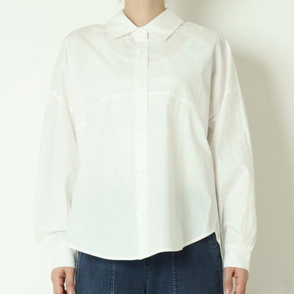 コーマコットンバックテープブラウス  DR261-0005