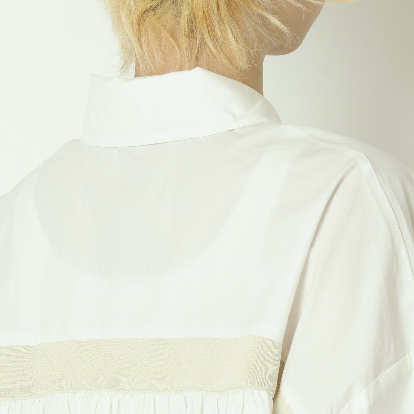 コーマコットンバックテープブラウス  DR261-0005