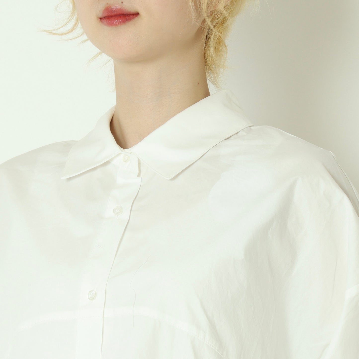 コーマコットンバックテープブラウス  DR261-0005