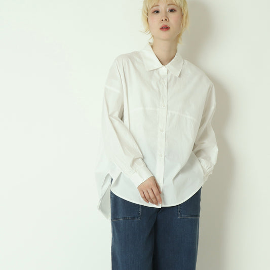 コーマコットンバックテープブラウス  DR261-0005
