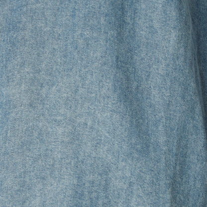 パウダーシルクデニムラウンドブラウス  DR261-0003
