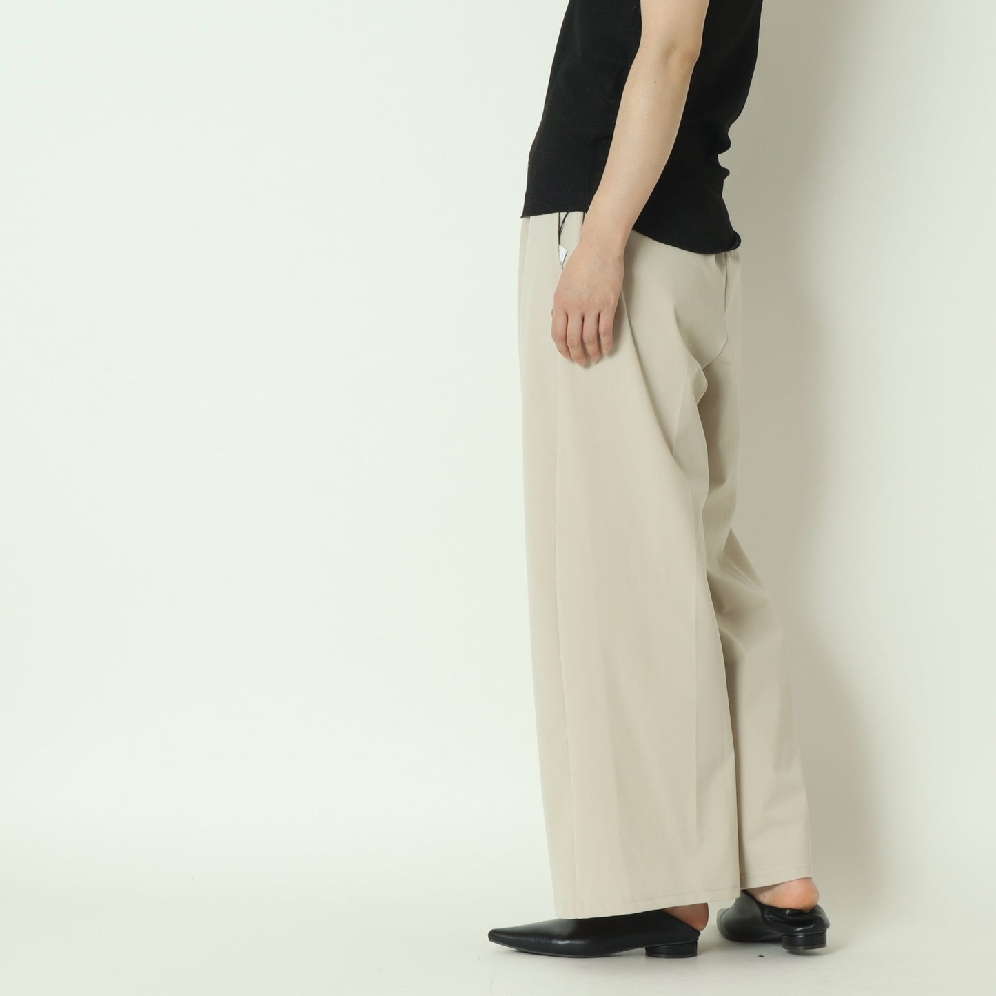 CICA配合サークルストレッチワイドパンツ　DR2610014