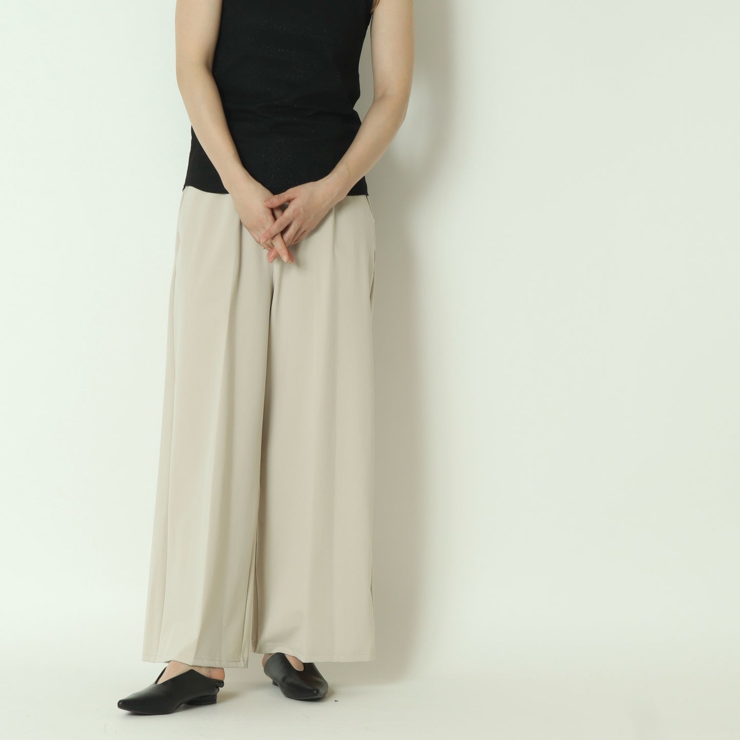 CICA配合サークルストレッチワイドパンツ　DR2610014