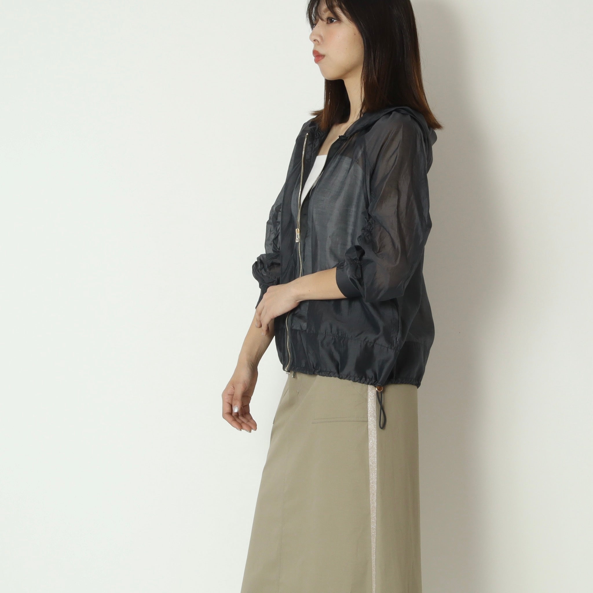 オーガンジーフードブルゾン 262NU0371 – DURAY