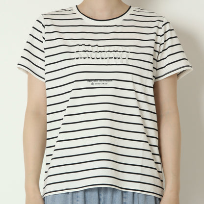 エンボス×箔ロゴTシャツ　DR2610023