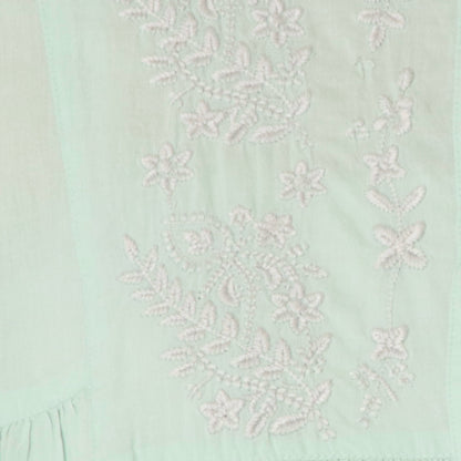 刺繍ギャザーチュニックノースリーブブラウス　DR2610010