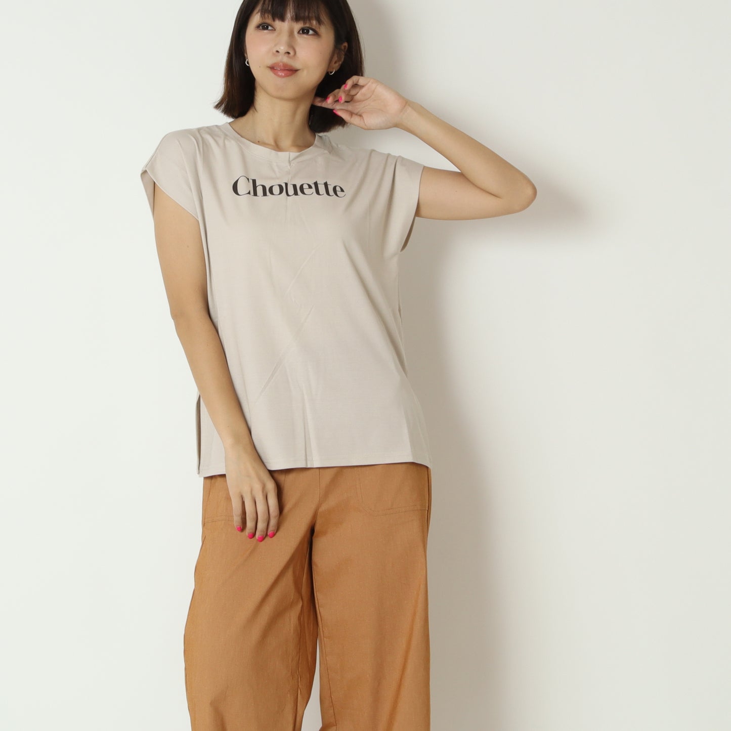 フレンチスリーブロゴTシャツ　DR2610031