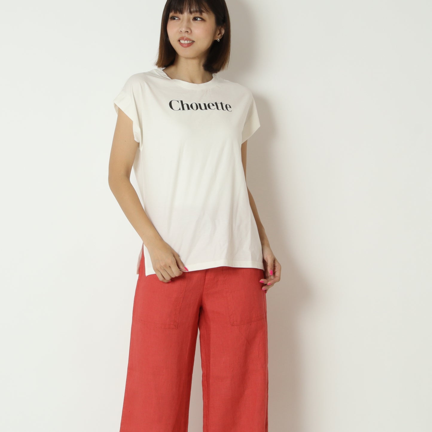 フレンチスリーブロゴTシャツ　DR2610031