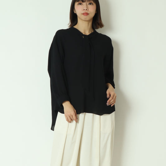 ビンテージジョーゼットボータイブラウス  J4796A-25