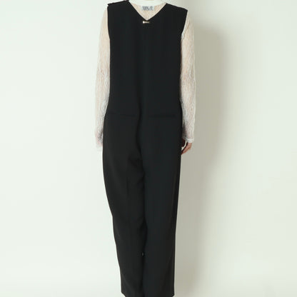 ラウンドネックノースリーブオールインワン  R1692A-26